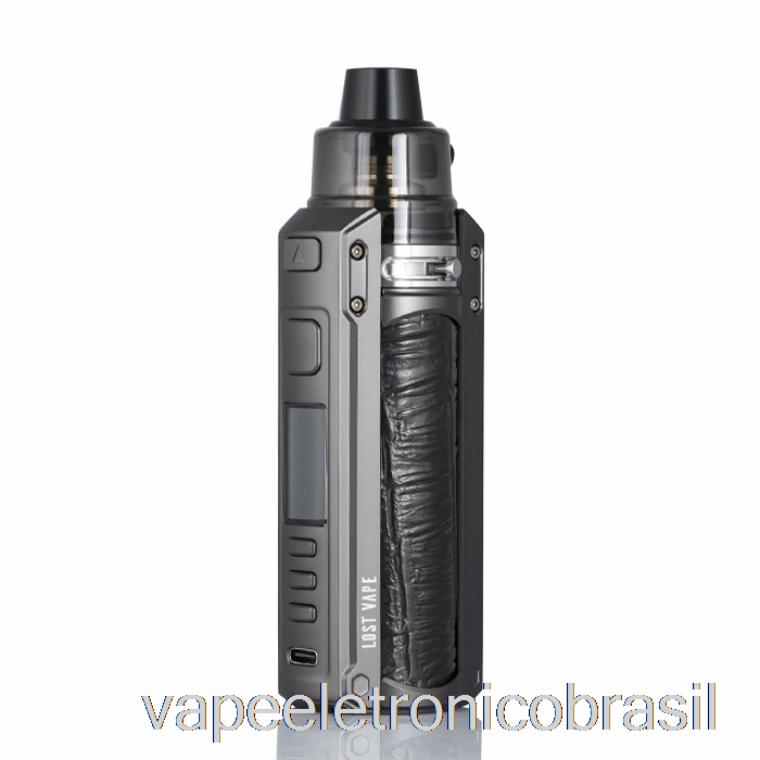 Vape Recarregável Perdido Vape Ursa Quest 100w Pod Mod Kit Gunmetal / Embossed Leather